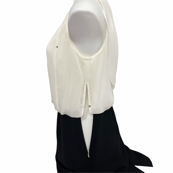 Evan Picone Womens Dress Blazer Combo Size 12 Rhinestone Chiffon Black Lot of 2 - Picture 7 of 12